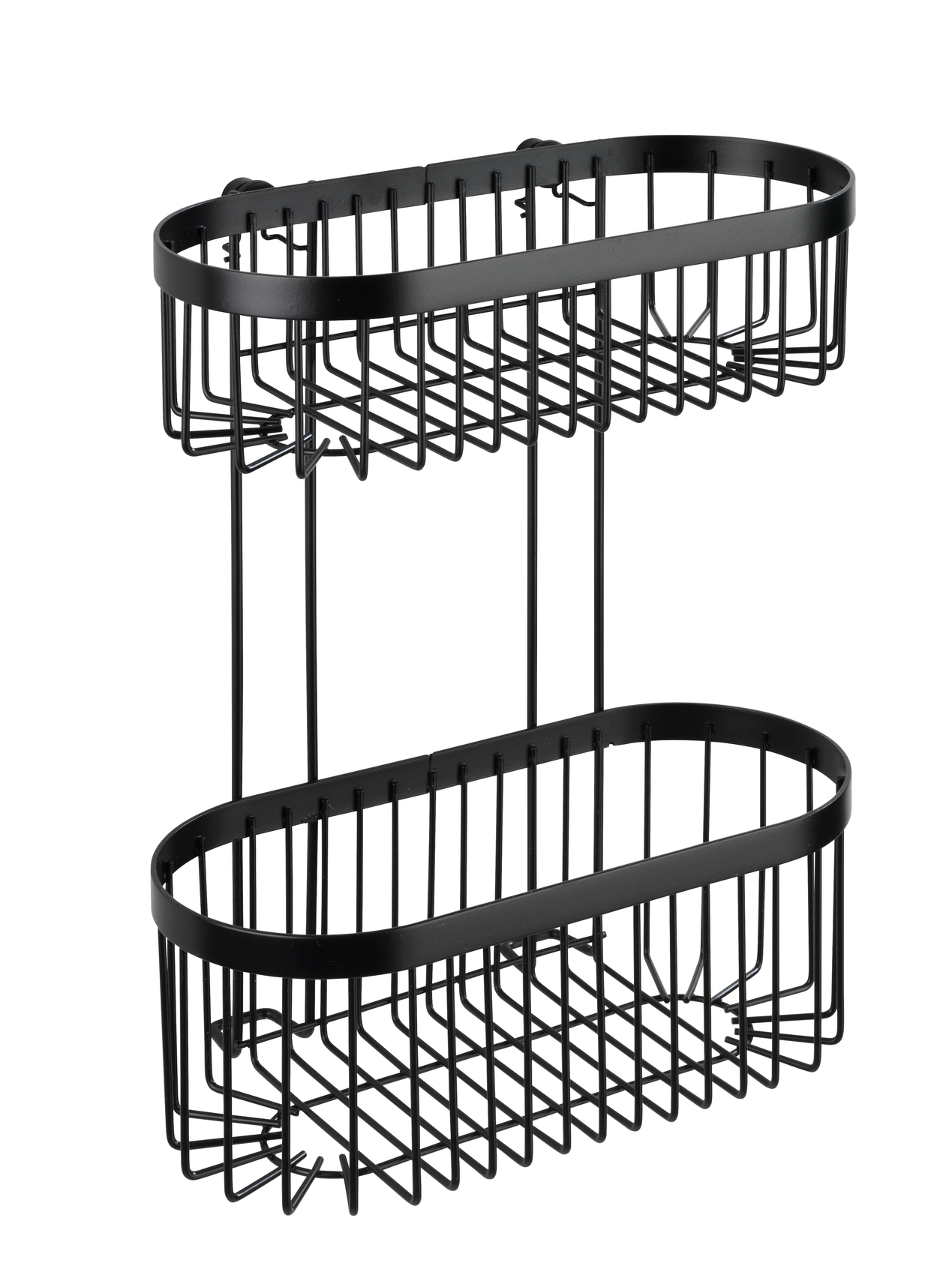 wenko Corner shelf classic plus 26,5x33x14,5cm black turbo-loc