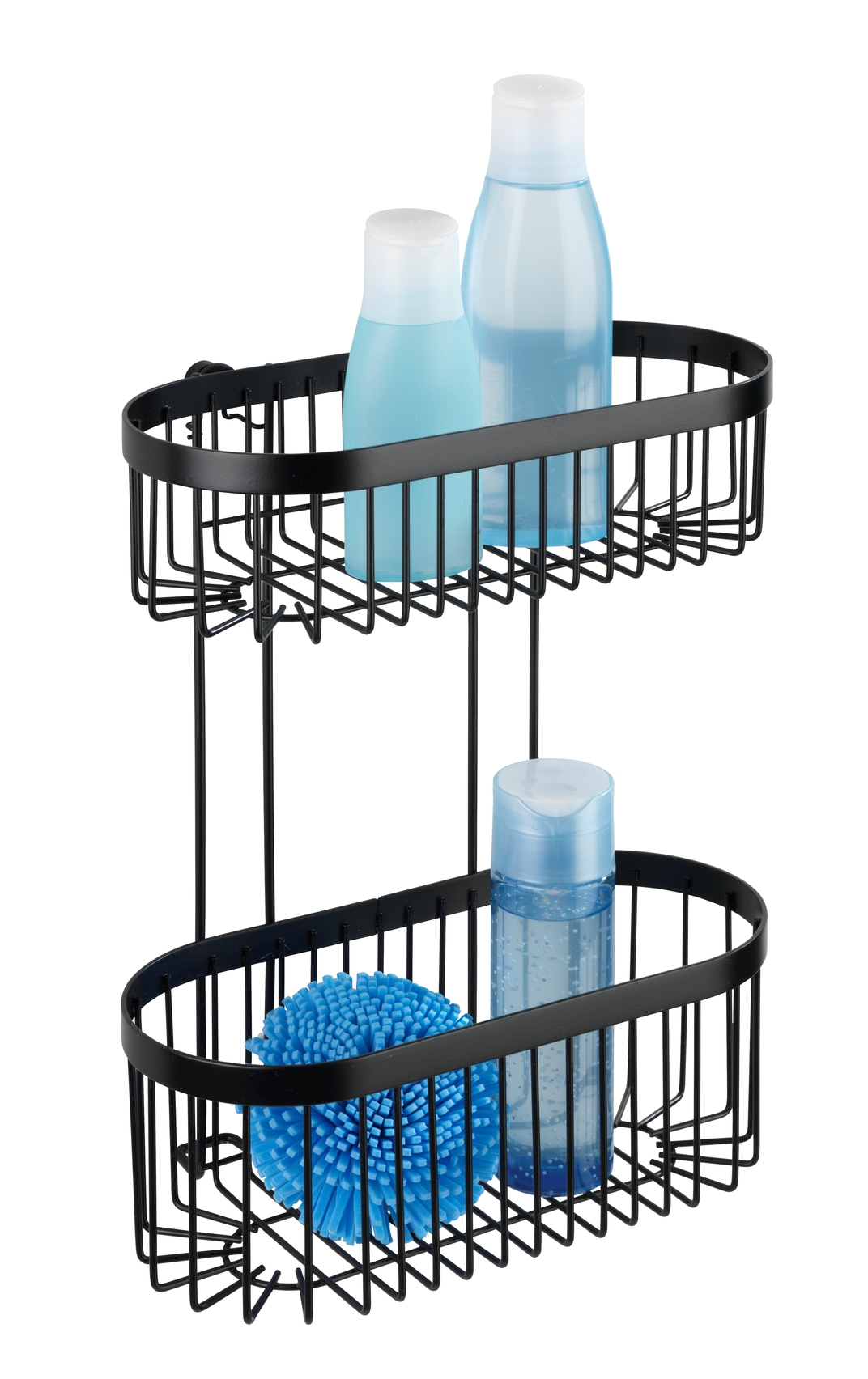 wenko Corner shelf classic plus 26,5x33x14,5cm black turbo-loc