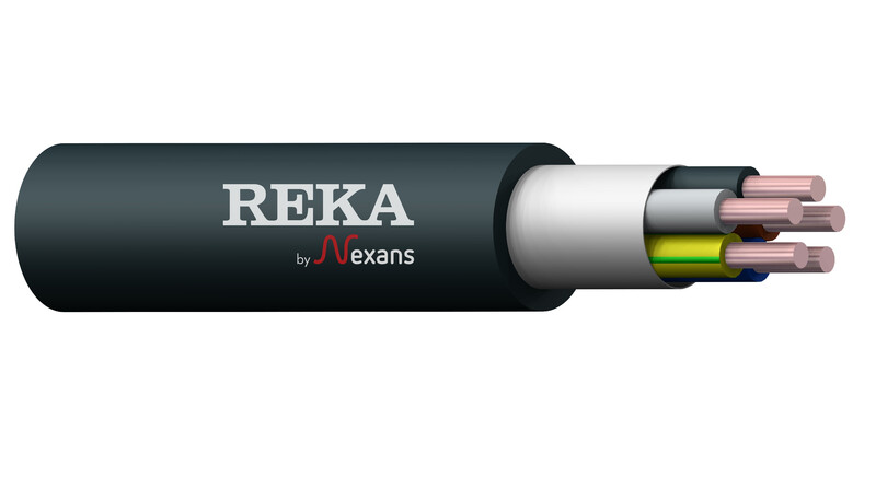 reka by nexans Istallation cable-hf eqq literex 5x2,5 s bk c50 dca