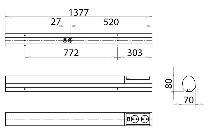 onnline Työpistevalaisin onndeli 21w 1377mm 830/840c 2-os.pr+k