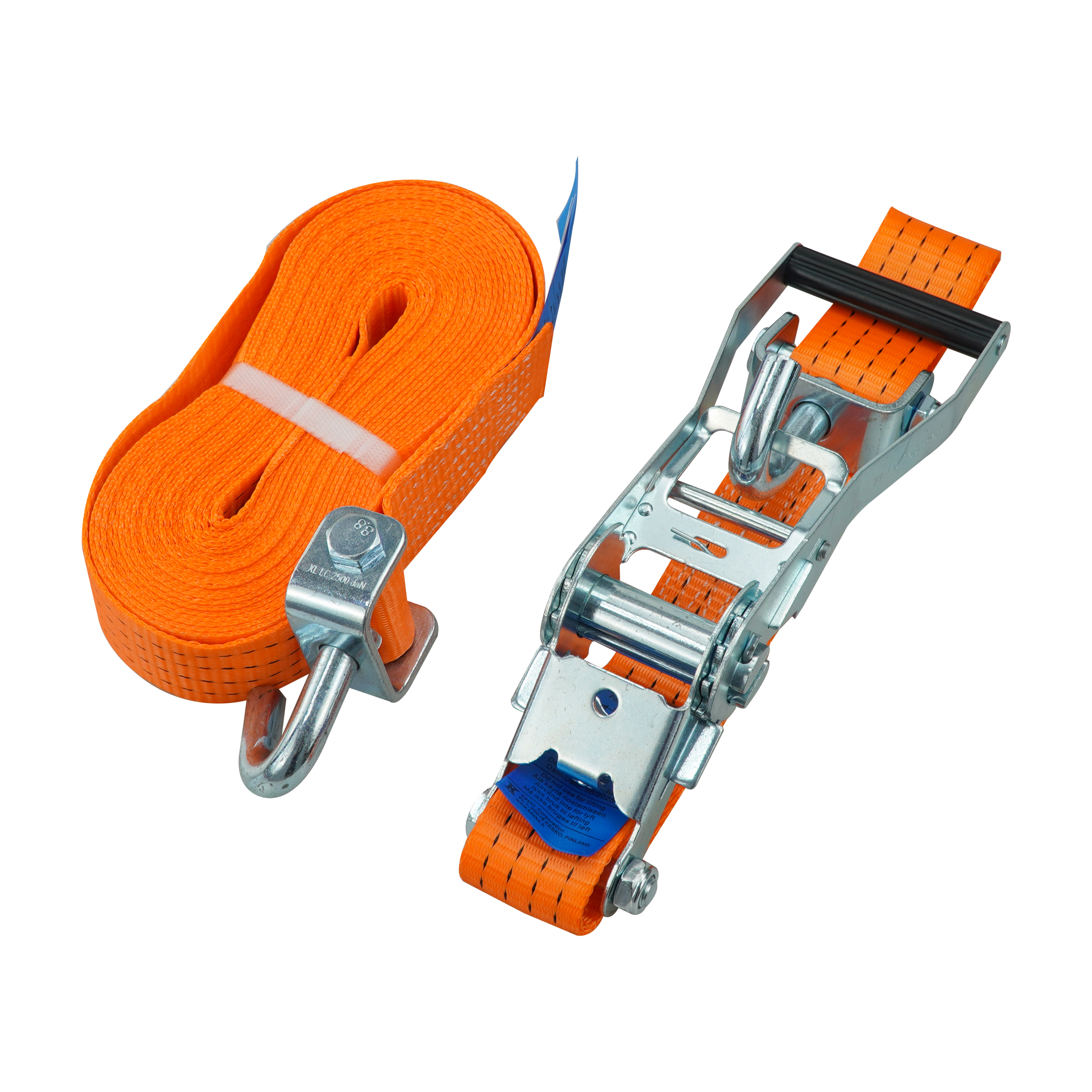 prof Ratchet tie-down prof 50mm/10m 2000/4000kg swiveling hooks