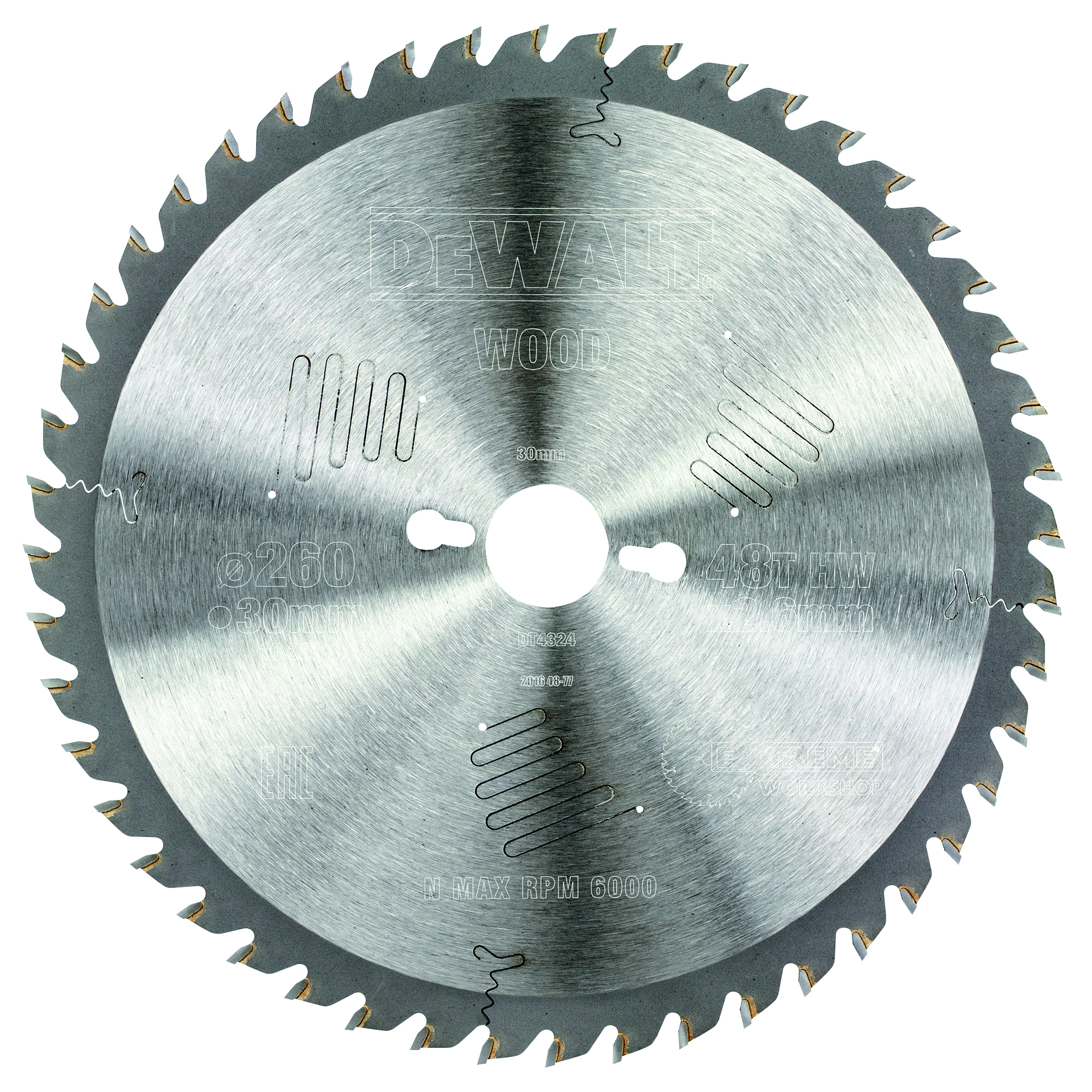 CIRKELSÅGSKLINGA DEWALT EXTREME WORKSHOP 260X30MM 48T