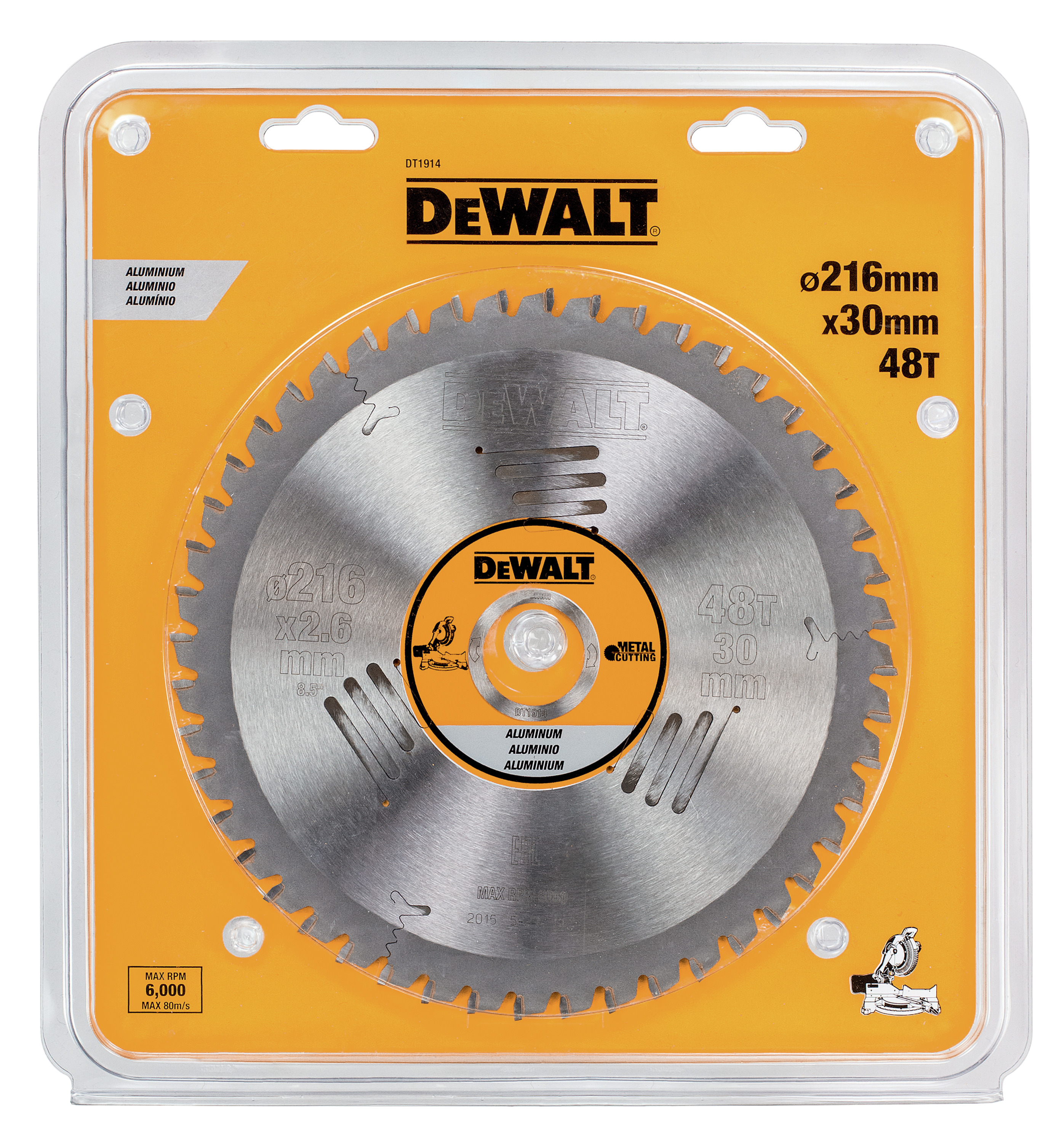 PYÖRÖSAHANTERÄ DEWALT 216X30MM 48T