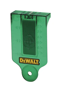 dewalt Laser target card dewalt de0730g green