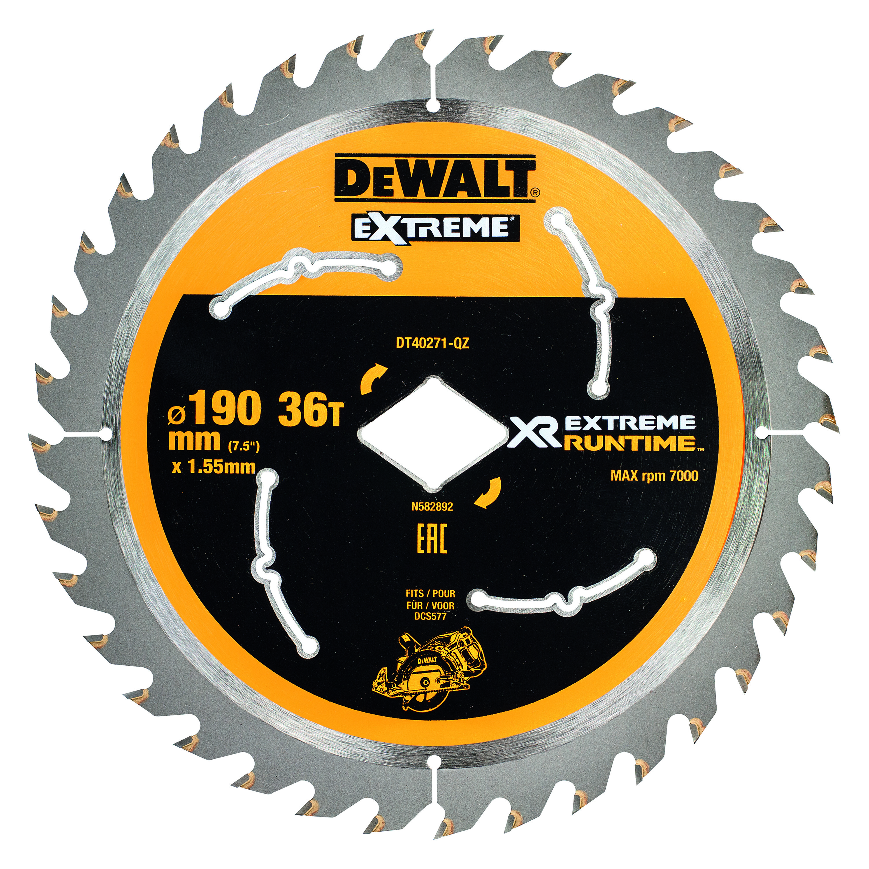 PYÖRÖSAHANTERÄ DEWALT EXTREME RUNTIME 190MM 36T