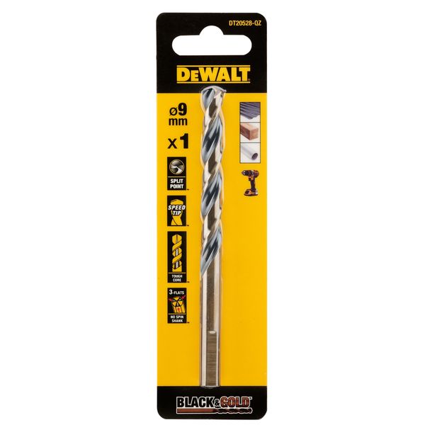 METALLIPORANTERÄ DEWALT BLACK GOLD DT20528 HSS 9MM