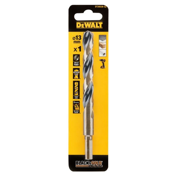 METALLIPORANTERÄ DEWALT BLACK GOLD DT20536 HSS 13MM