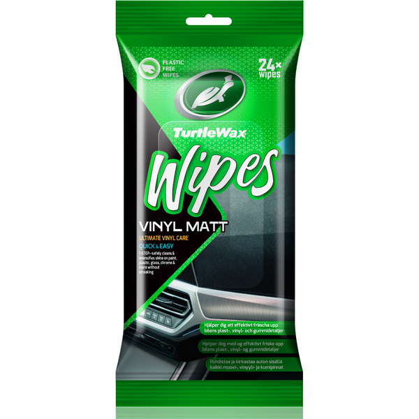 VINYL MATT WIPES TURTLE WAX 24PCS