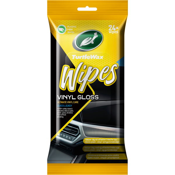 VINYL GLOSS WIPES TURTLE WAX 24PCS