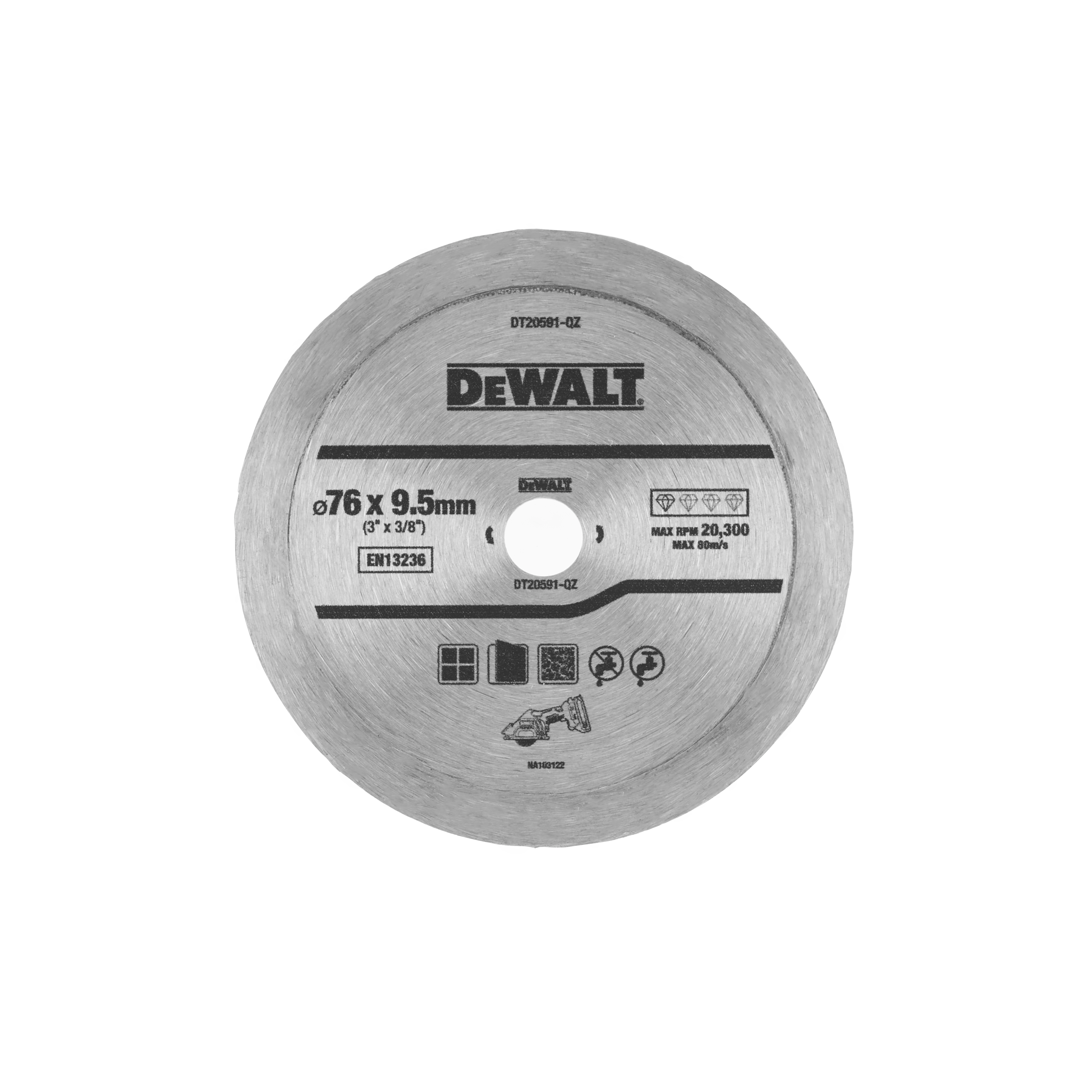 DIAMOND CONTINOUSE DEWALT 76MM TILE