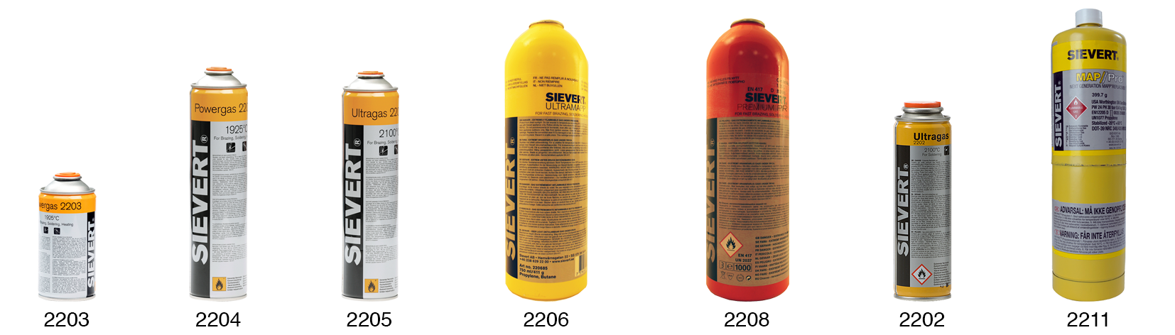 sievert Ultragas cartridge 2205 disposable cartridge 2205