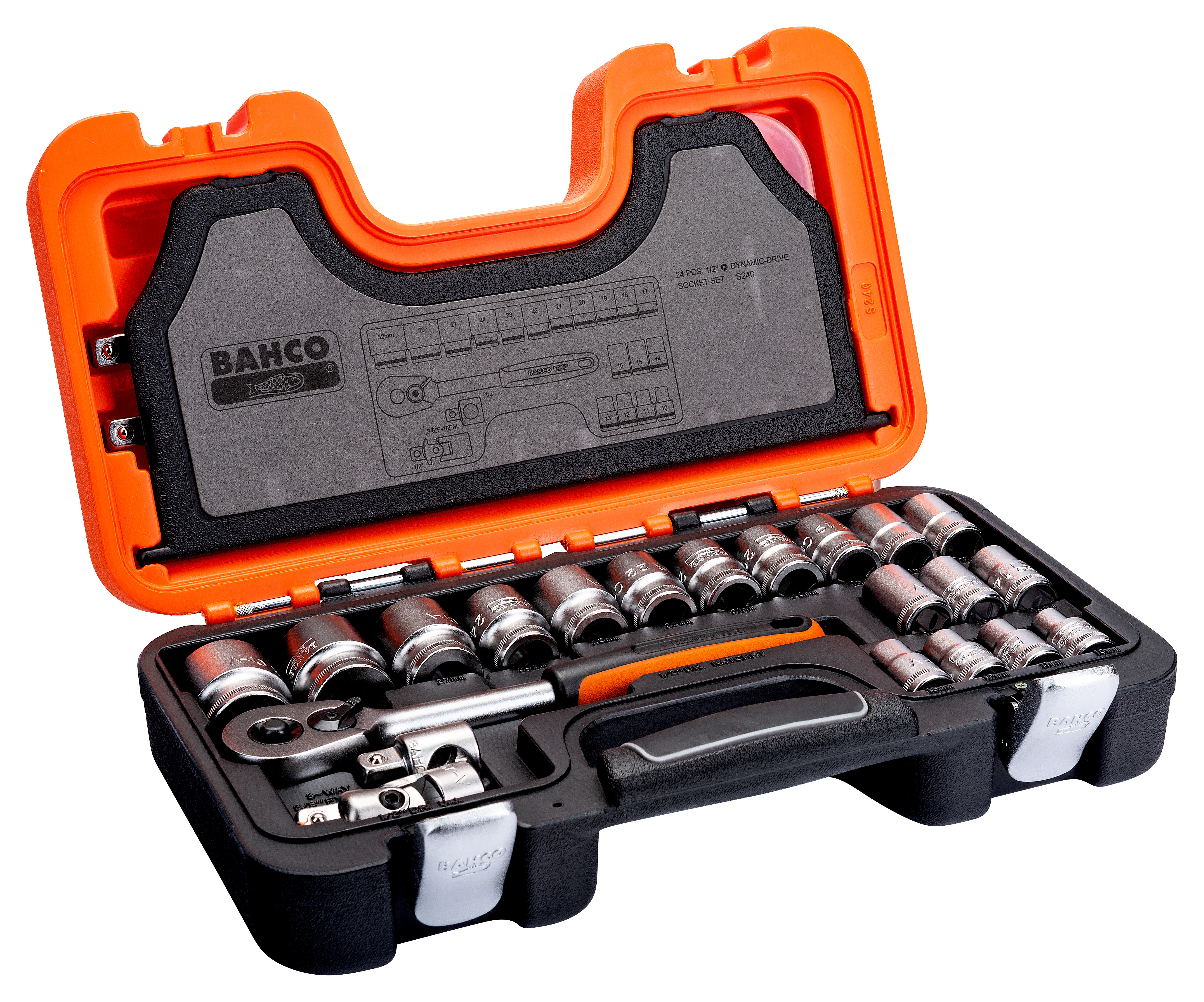 bahco Pipesett "1/2" 24 deler" 6 kant bahco