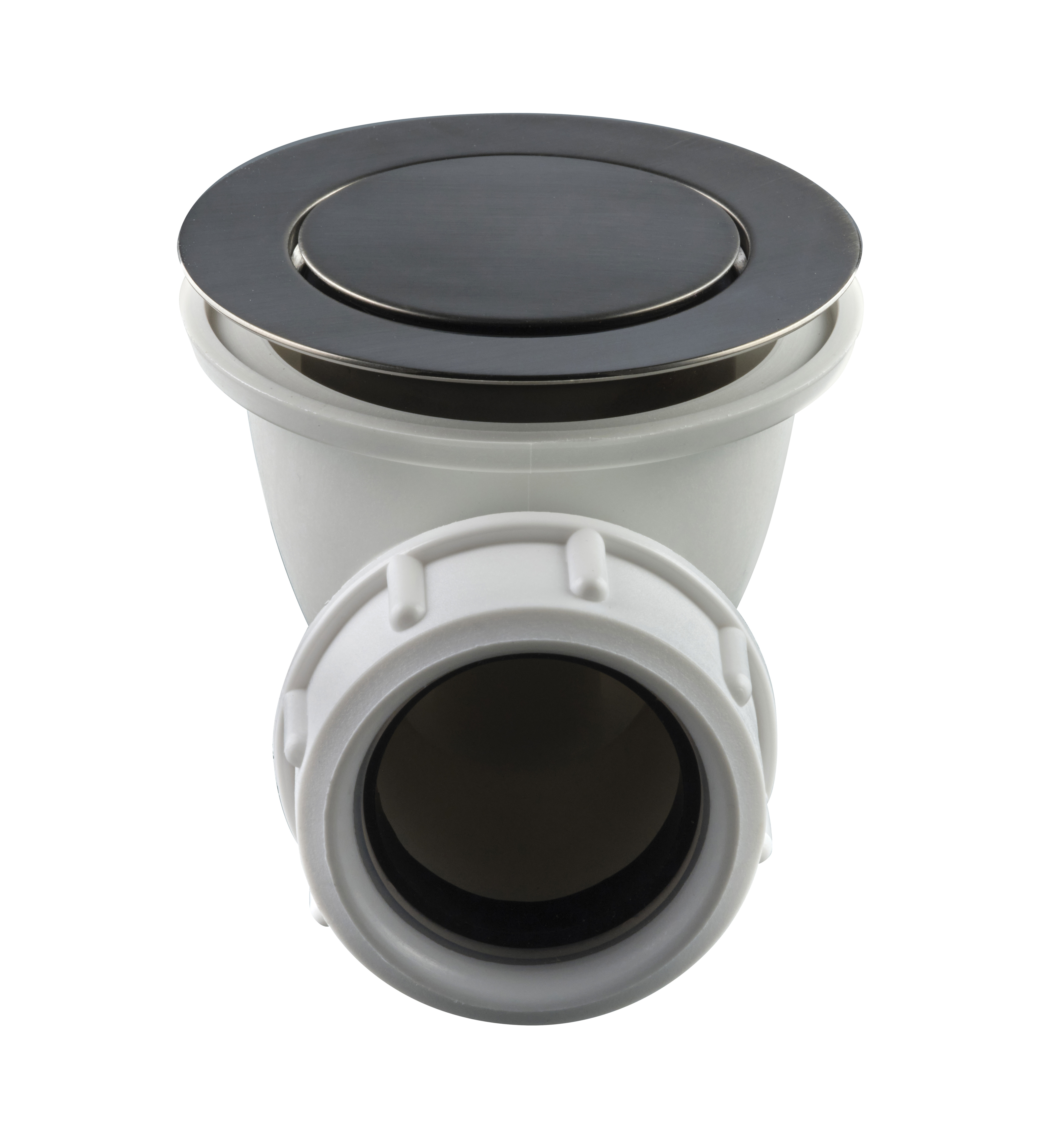 POHJAVENTTIILI TAPWELL 22200 BRUSHED BLACK CHROME