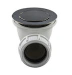 POHJAVENTTIILI TAPWELL 22200 BRUSHED BLACK CHROME