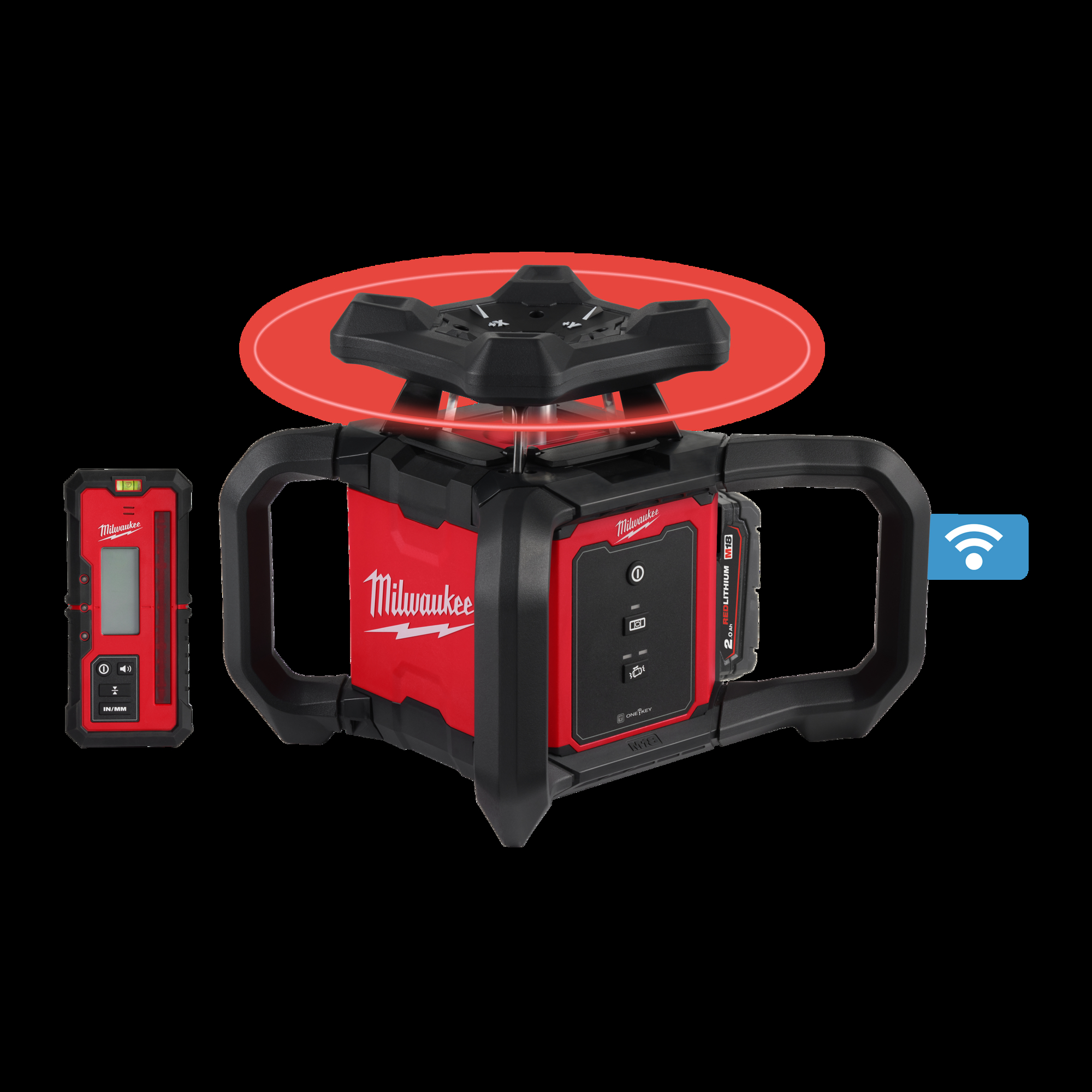 milwaukee Battery rotary laser milwaukee m18 rloh600-201c