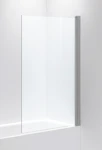 SHOWER WALL LINC 17 CLEAR, MATTE SILVER, 800X1400
