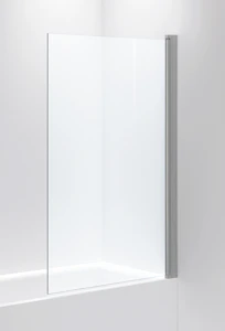 inr Shower wall linc 17 clear, matte silver, 800x1400