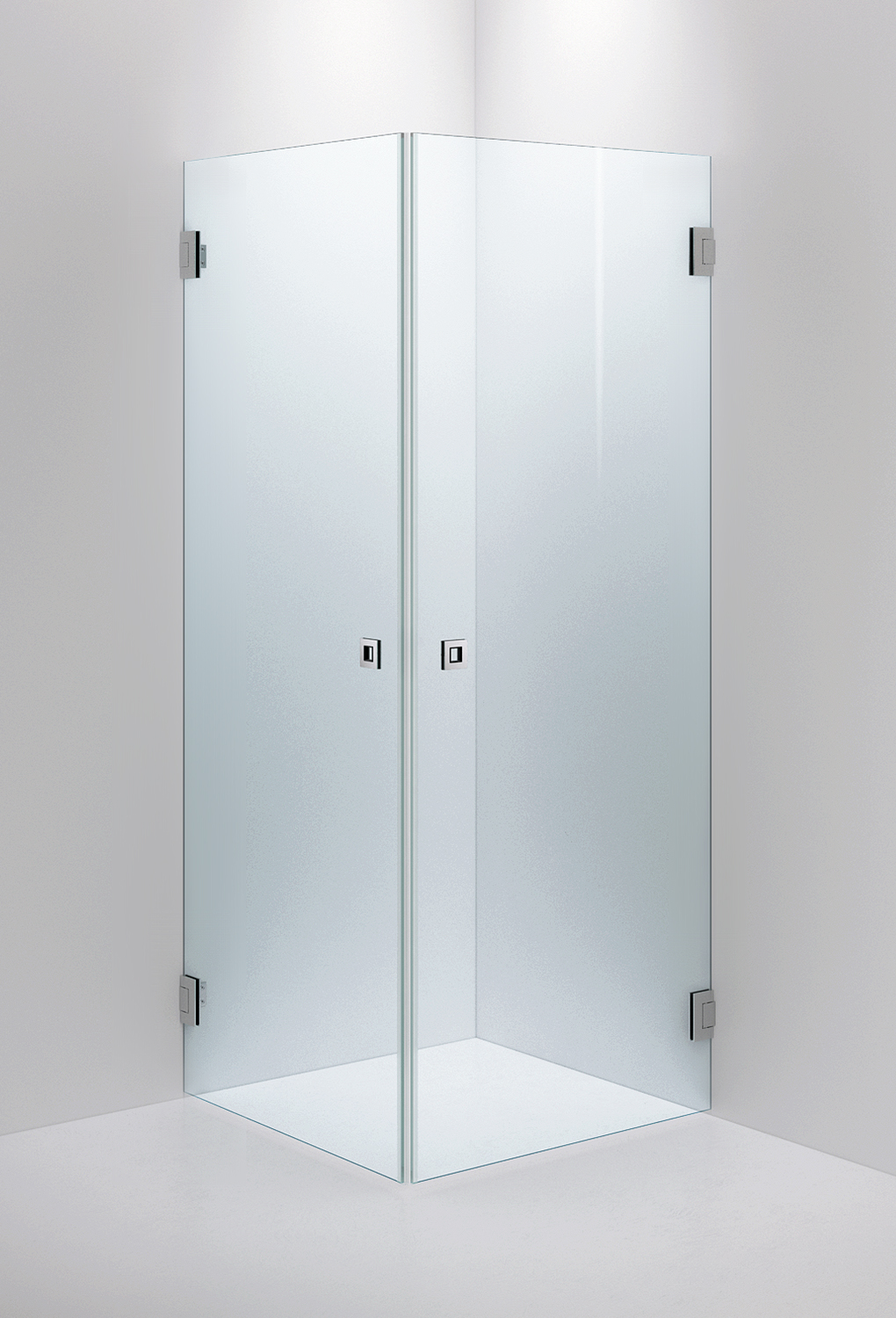 SHOWER WALL ARC 12 CLEAR, CHROME, 800X800