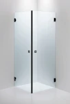 SHOWER WALL ARC 12 CLEAR, BLACK, 800X800
