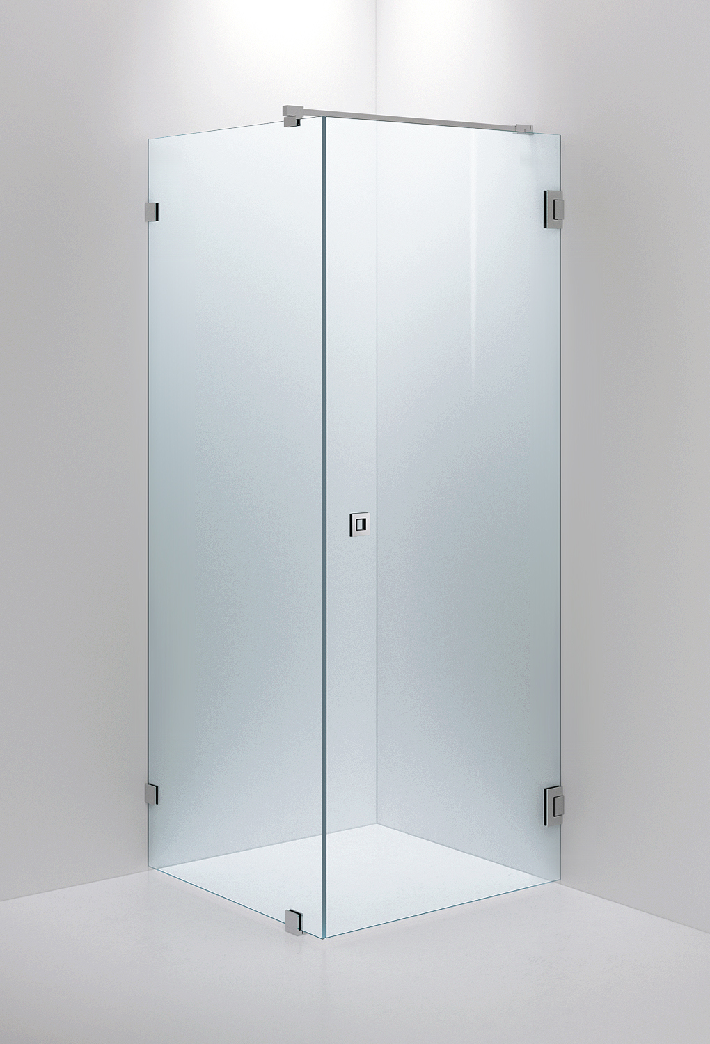 SHOWER WALL ARC 13 CLEAR, CHROME, 800X800