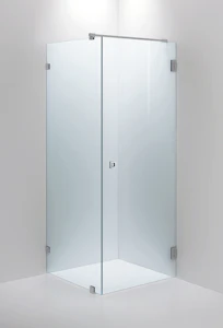 inr Shower wall arc 13 clear, chrome, 800x800