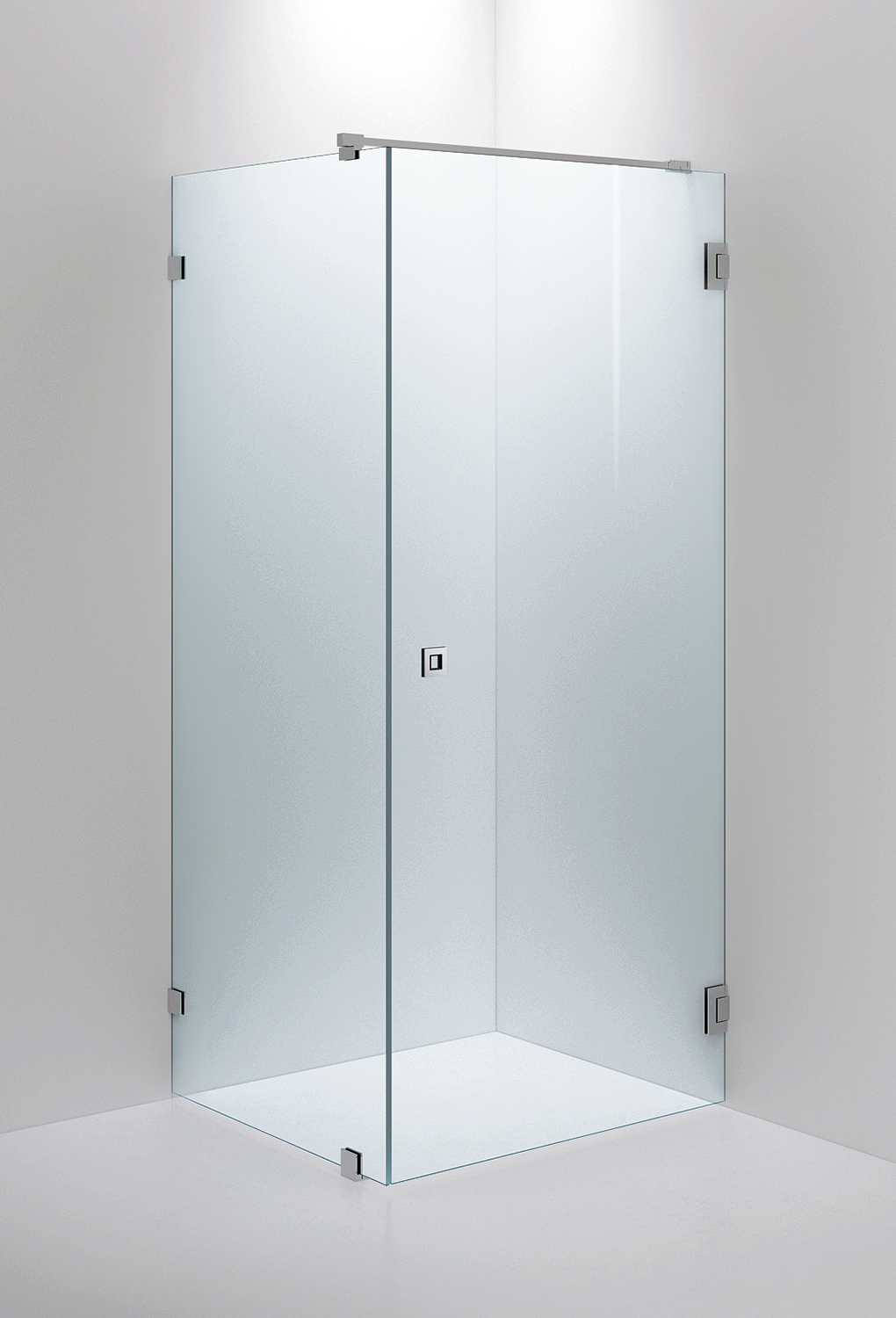 inr Shower wall arc 13 clear, chrome, 800x900