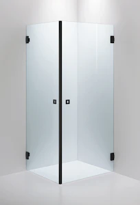 inr Shower wall arc 12 clear, black, 800x900