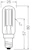 osram Maskinlam. performance special t26 4,8w/827 470lm e14 dim cl
