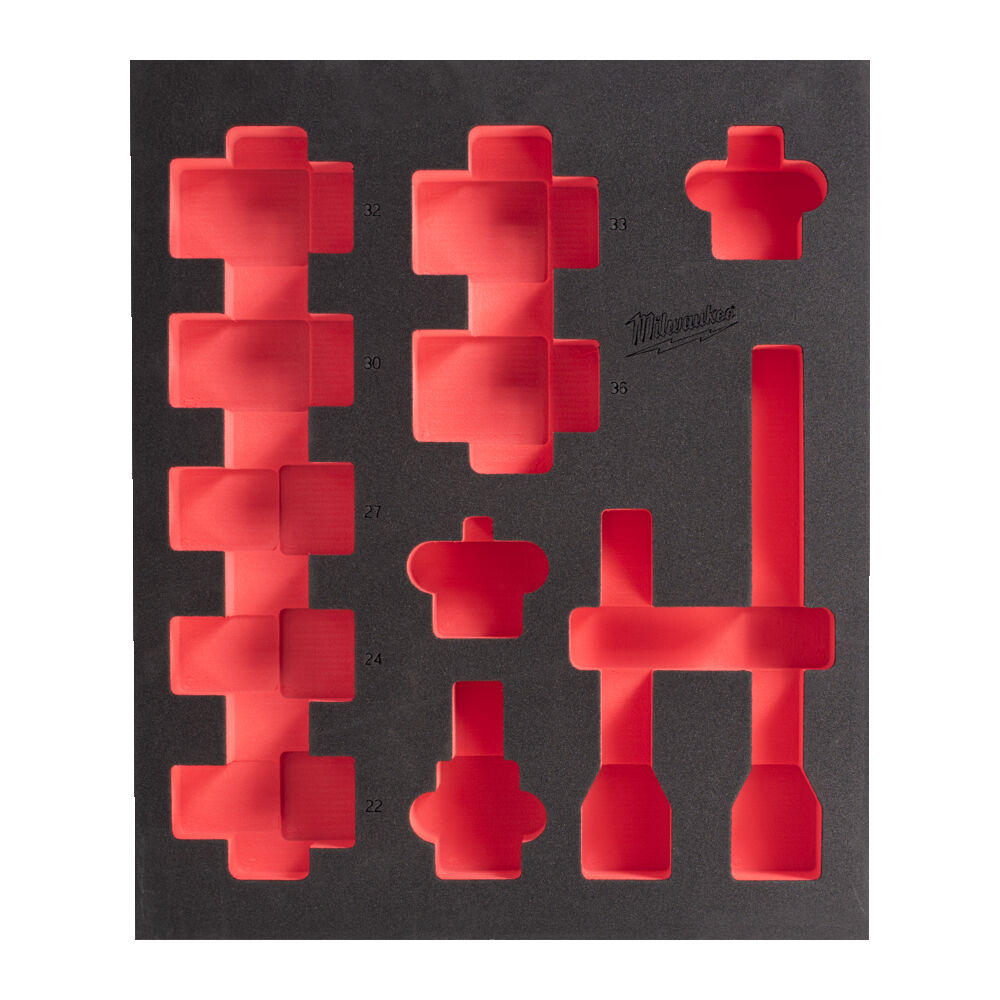 FOAM SOCKETS MILWAUKEE 410X360 3/4IN DEEP