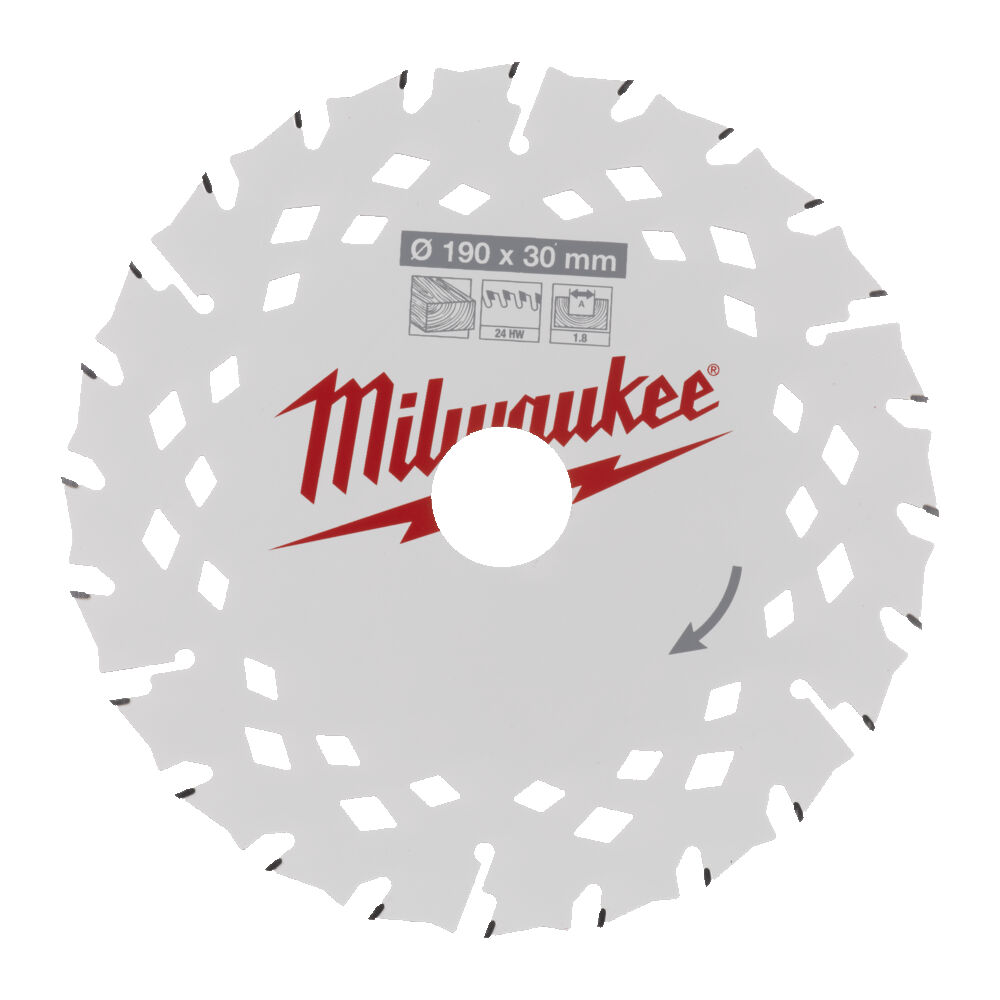 milwaukee Pyörösahanterä milwaukee w190x30x1,8x24