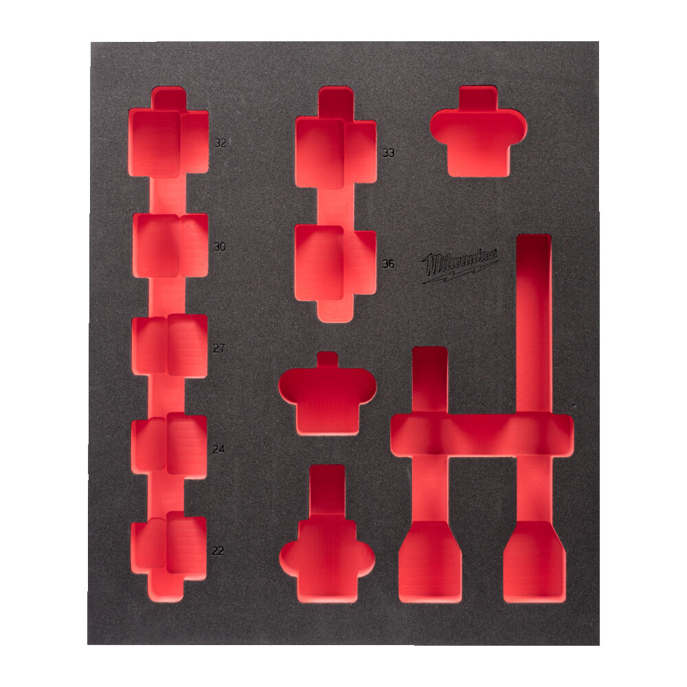 FOAM SOCKETS MILWAUKEE 410X360 3/4IN STD