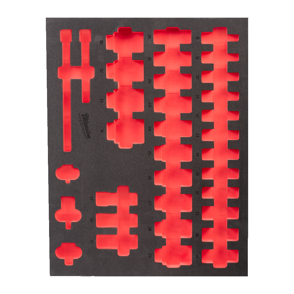 FOAM SOCKETS MILWAUKEE 410X530 1/2IN DEEP
