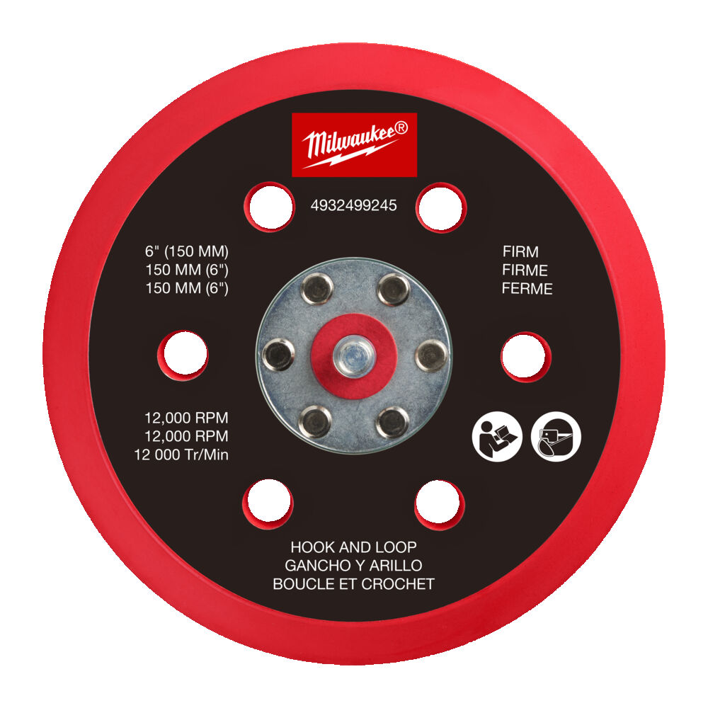 BACKING PAD MILWAUKEE HARD M12 FROS150