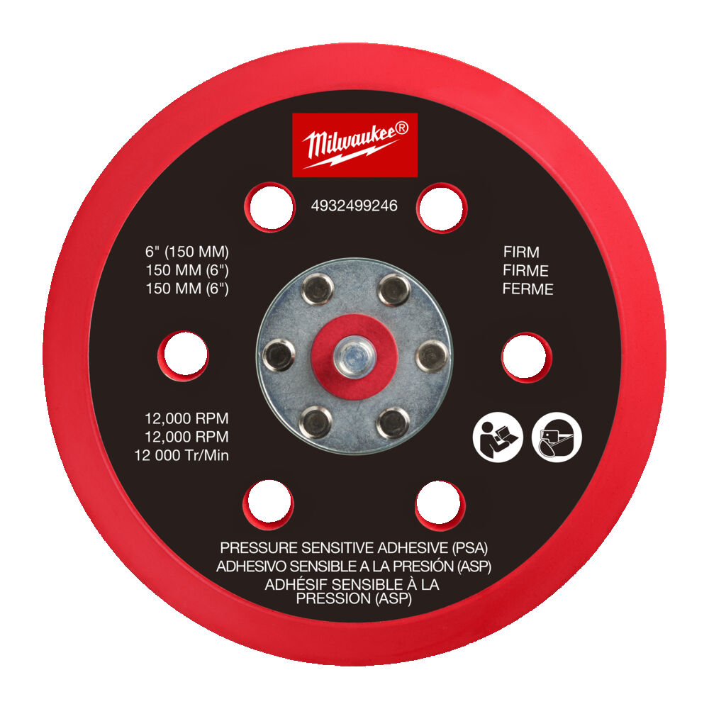BACKING PAD MILWAUKEE SOFT PSA M12 FROS150