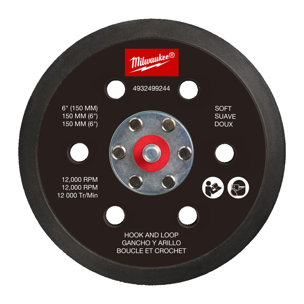 BACKING PAD MILWAUKEE SOFT M12 FROS150