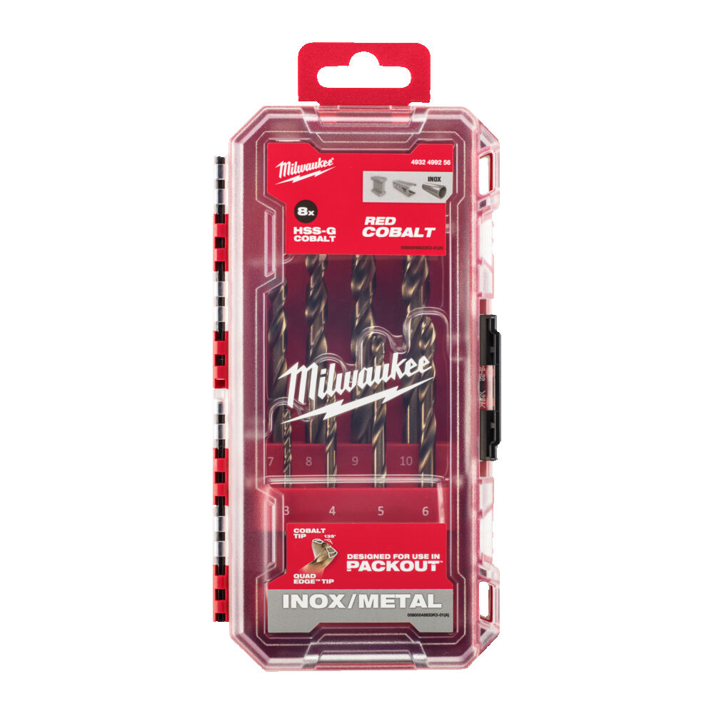 milwaukee Metal drill set milwaukee hssg-co po 8pc