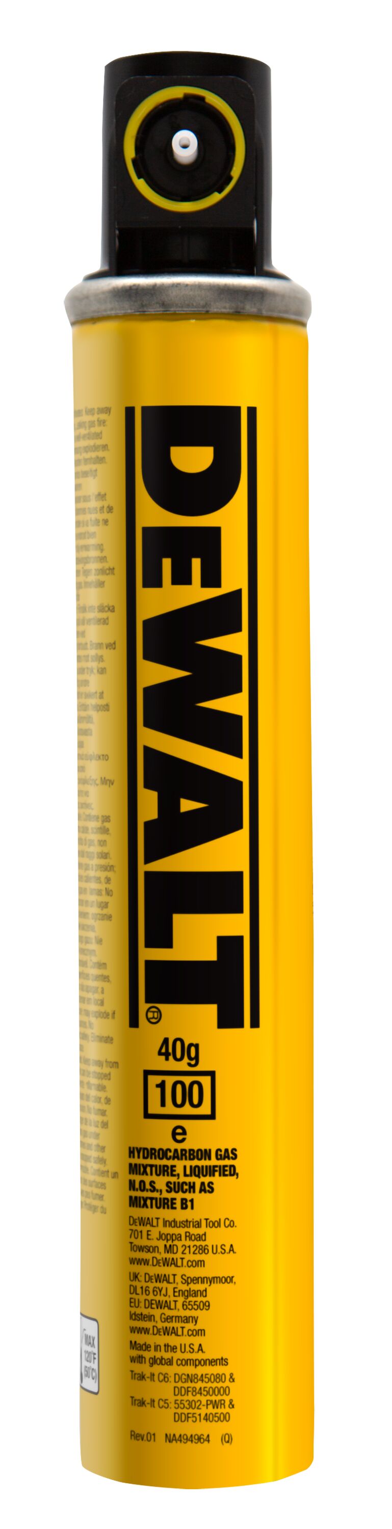 GASPATRON DEWALT FÖR DGN845
