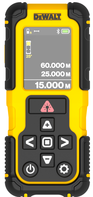 LASERAVSTÅNDSMÄTARE DEWALT 60M USB-C BLUETOOTH