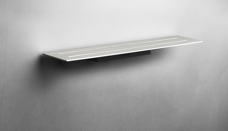 SOAP SHELF REFRAME BRUSHED STEEL