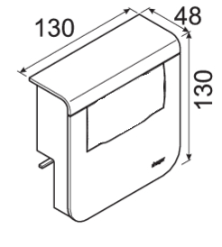 hager Skirting trunking device box sl20080 f. systo dev 4m alu
