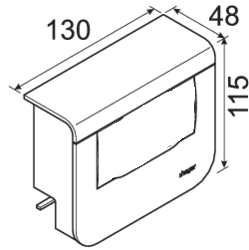 hager Skirting trunking device box sl20055 f. systo dev 4m graphi