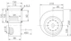 ebmpapst Radialfläkt g2e140pl4008 2uf 130w höger