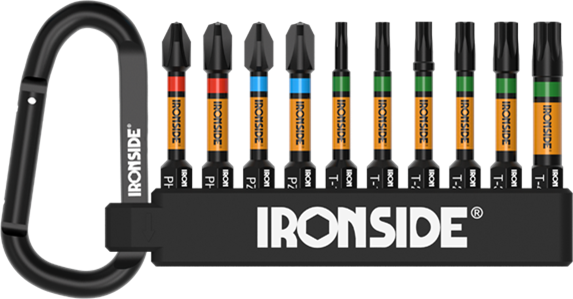 ironside Bit sats ironside 50mm impact tx/ph/pz karbinhake klämma 10