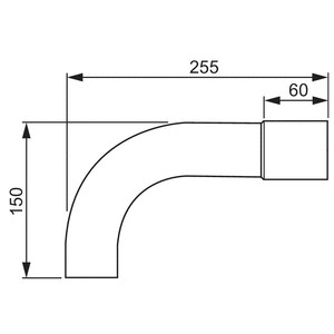 abb Suojaputken kaari abb jmkl50.1 50mm kulma 90ast