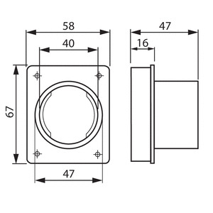 abb Läpivientiholkki abb aji14, ø 40 mm, 90° hf