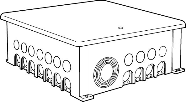 schneider electric Maxi-junction box 230x230mm