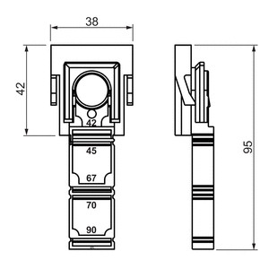 abb Infälln.dostillbehör pmr 577 13mm dosstöd