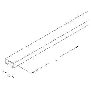 puk Fixing rail for clamps 3m b7-30s 30x15x1,5mm galvanized