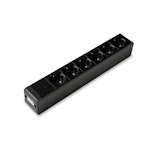 SOCKET BOX WORKPOINT S-O 4S+2S 16A IP20 BLACK