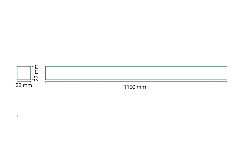 sg armaturen Lighting track zip zip track 1,15m wh
